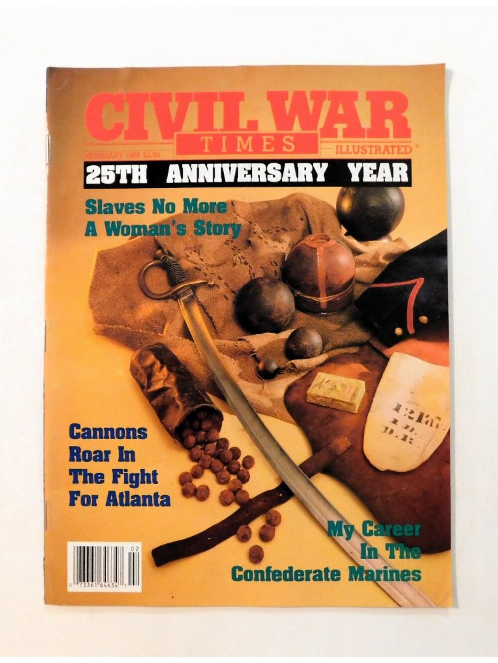Civil War Times Illustrated Magazine February 1988 25th Anniversary Year